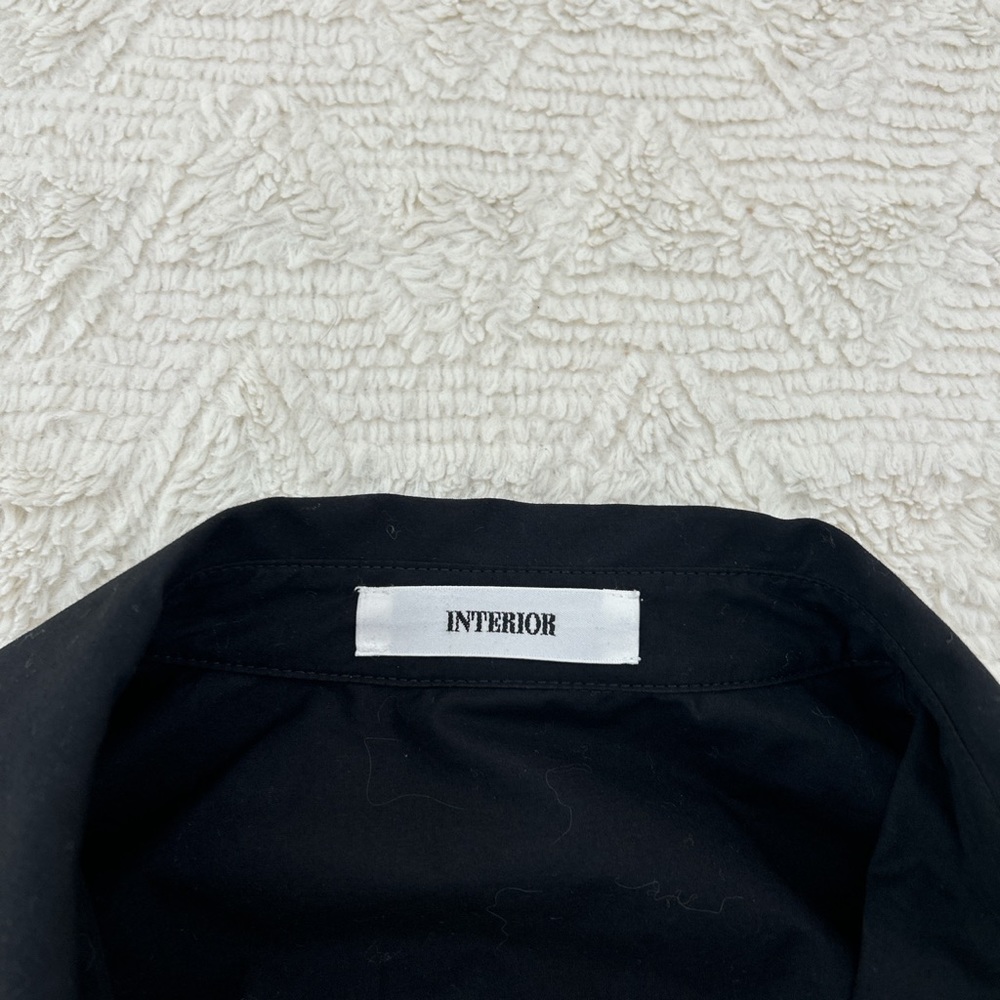 INTERIOR The Tutto draped cotton poplin mini shirt dress - Picture 5 of 6